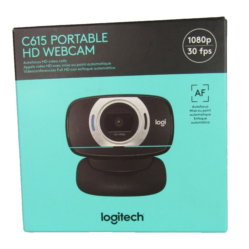 Logitech C615 Full HD Portable Webcam 1080p 30 fps Black